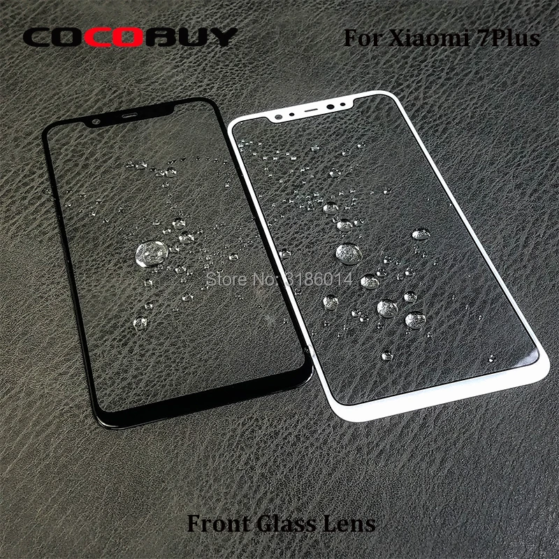 

Front Outer Glass Lens For Xiaomi 7 Plus LCD Touch Screen Glass Repair Replacement