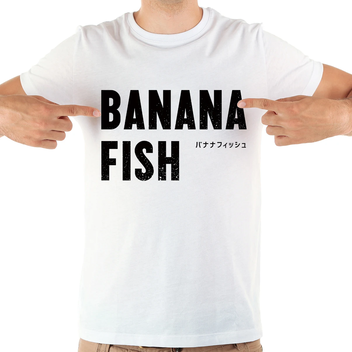 Japan anime banana fish funny t shirt men 2019 summer new white casual short sleeve homme cool tshirt | Мужская одежда - Фото №1