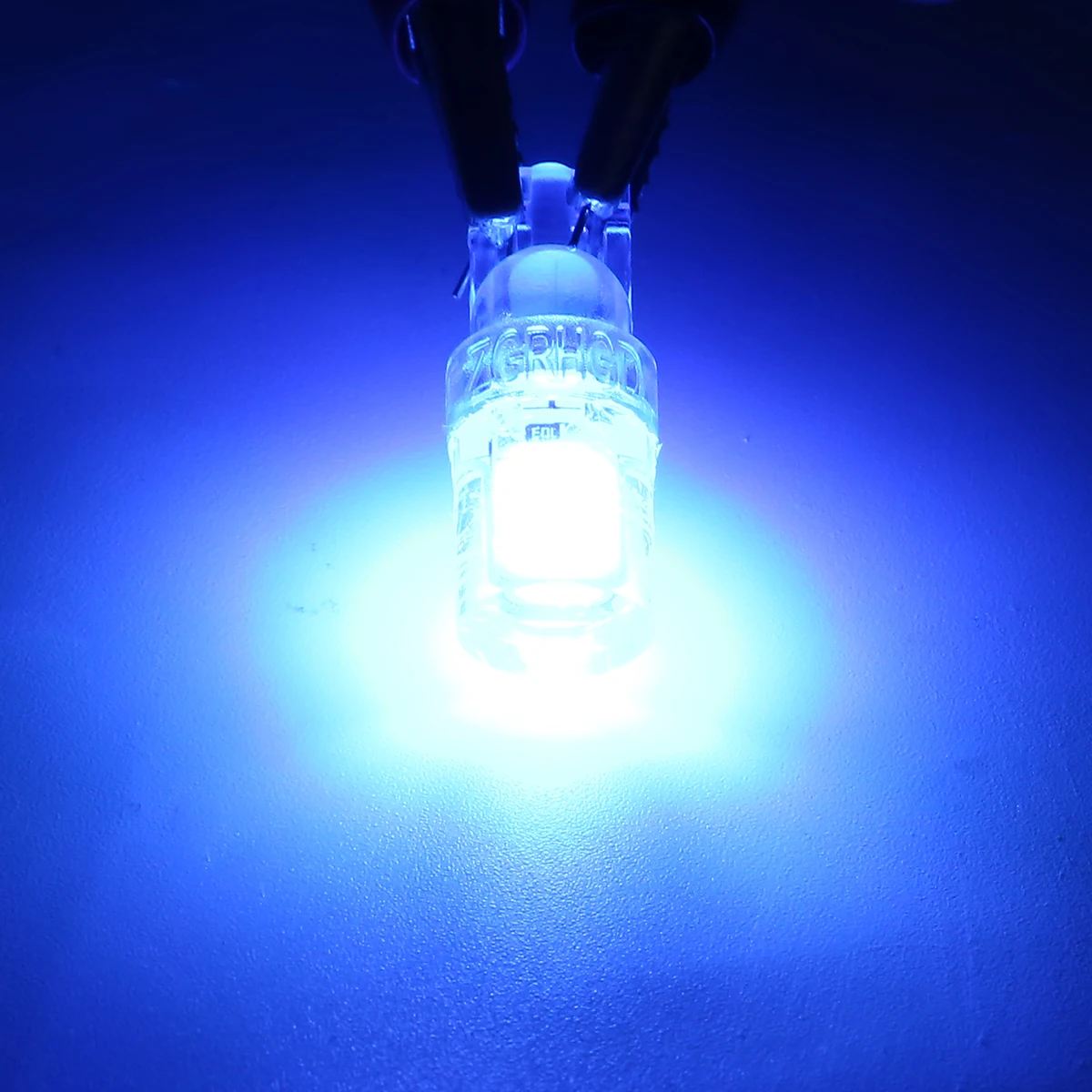 

2Pcs DC 12V T10 194 W5W COB Blue LED Car Silica License Plate Width Light Bulb Ice Auto Car LED Styling Accessories