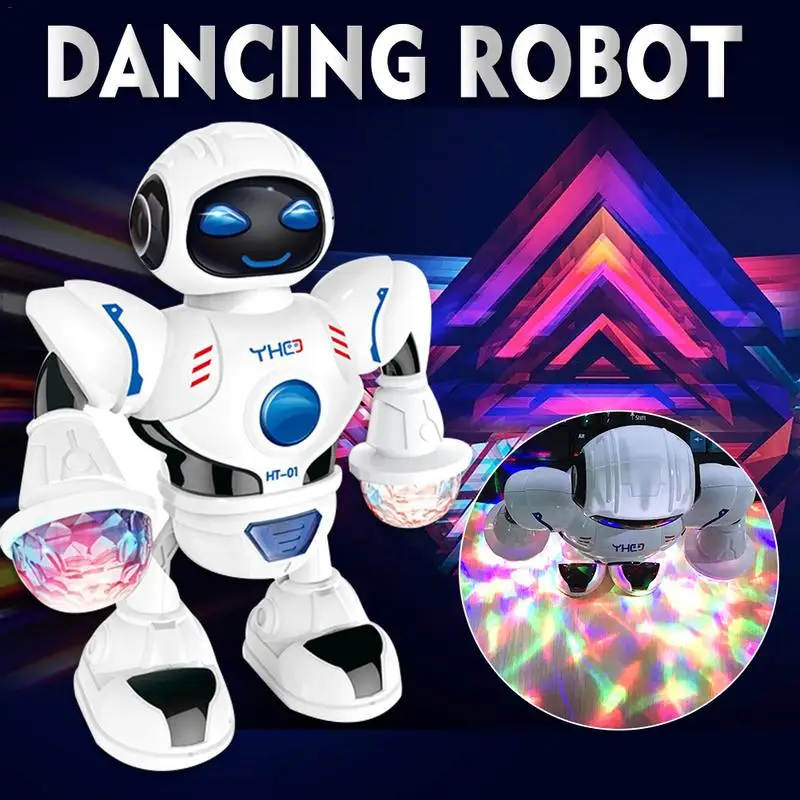 LED Light Music Intelligent Robot Dancing Remote Control Toys Dance Toy Model Electric Musical Action Figures |