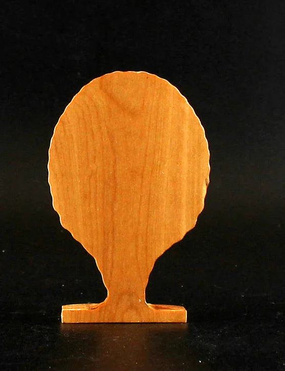 

Tibetan Buddhism Hand Carved Wood Statue Car Decoration Mahamayuri Small Statues