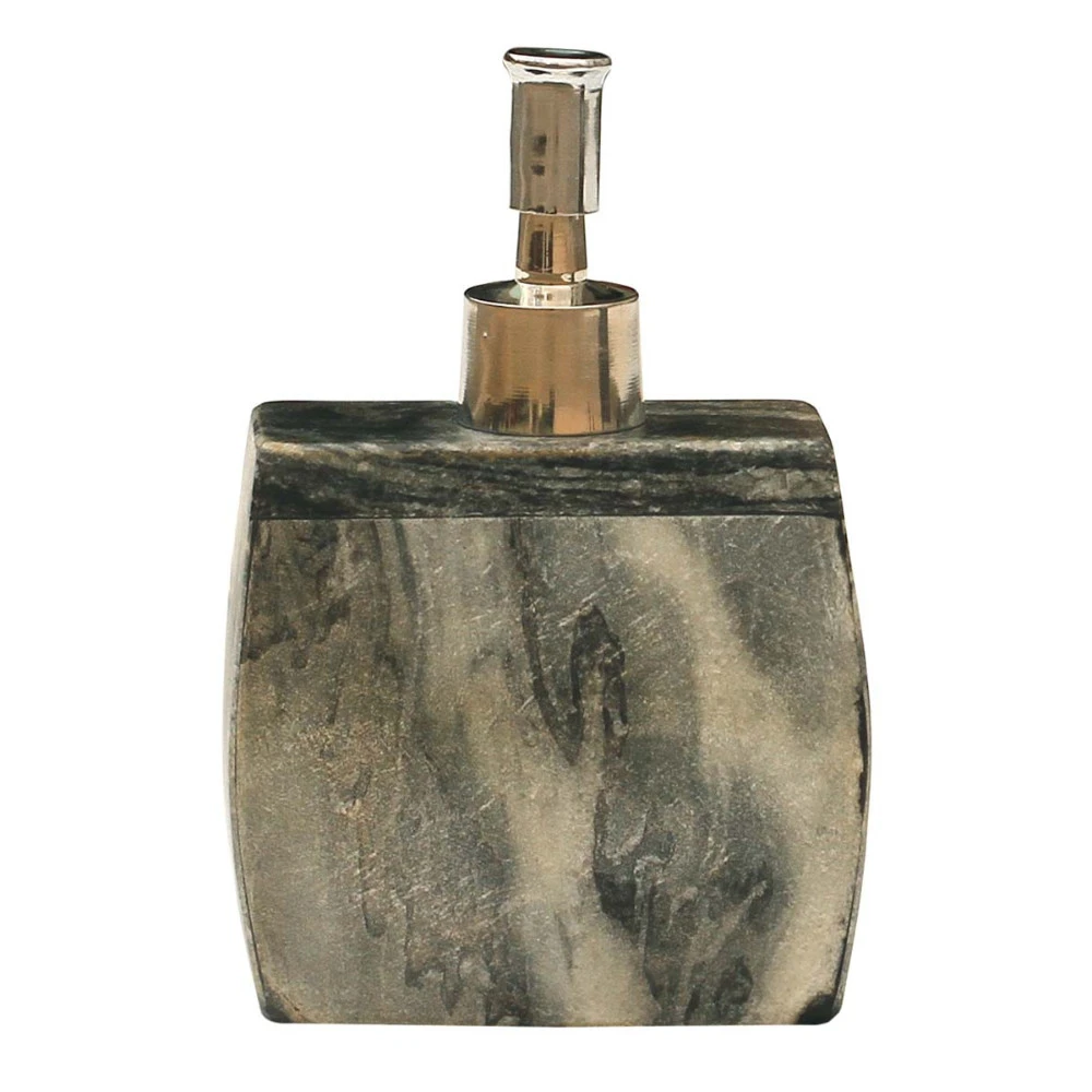 Benzara Ceramic Liquid Soap Dispenser With Pump Gray And Black | Дом и сад