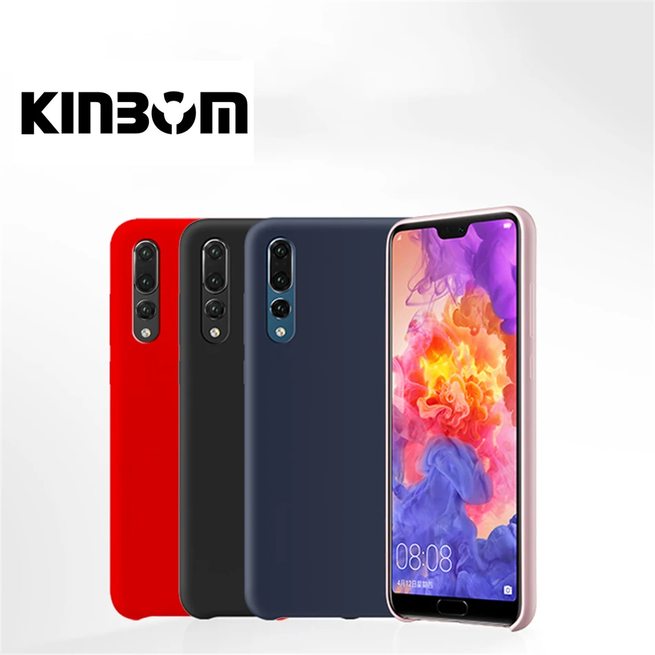 Оригинальный жидкий силиконовый чехол Kinbom для huawei P10 Plus P20 P30 Pro противоударный Lite