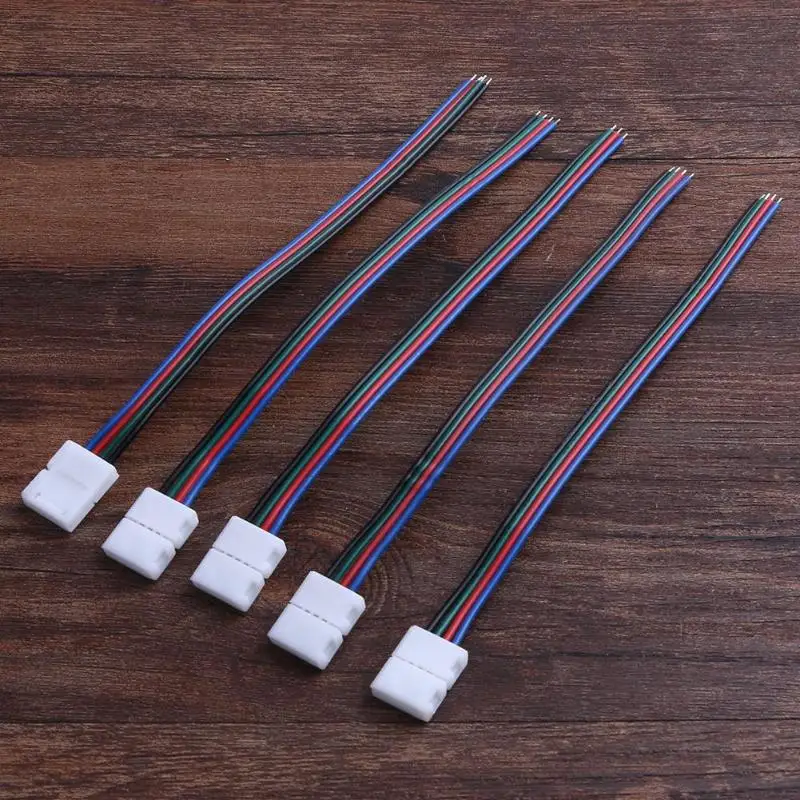 5 шт. 4Pin 8 мм Бесплатная сварки PCB инструменты для наращивания волос w/провода 3528SMD