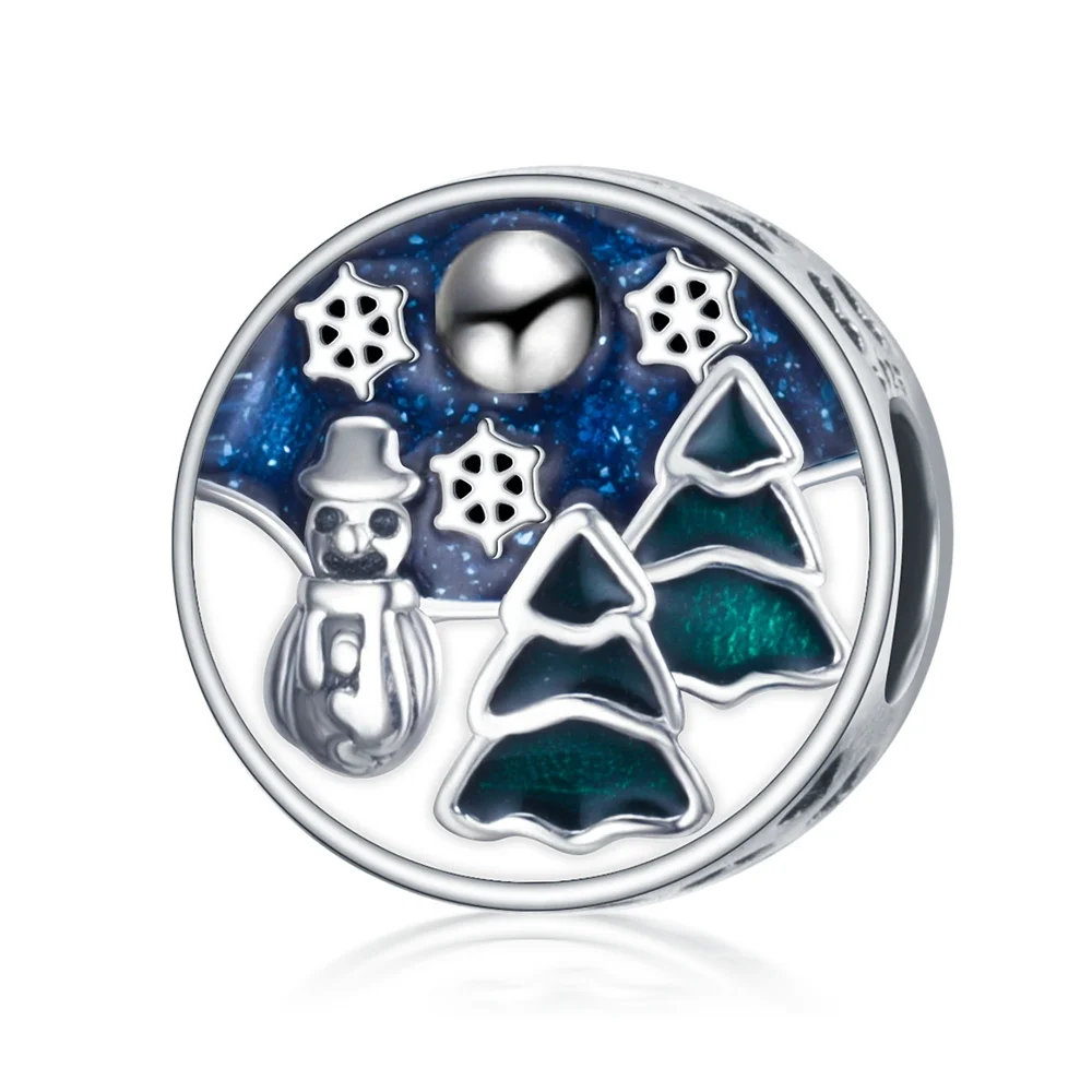 Devolove 925 пробы Эмаль Подвески бусины подходят Pandora Браслеты серебряные ювелирные