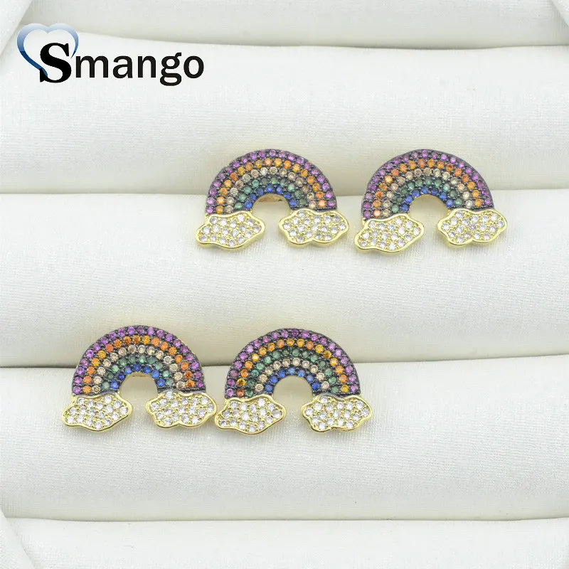 5 пар серия Rainbow модные женские серьги в форме. Золотые цвета можно продавать
