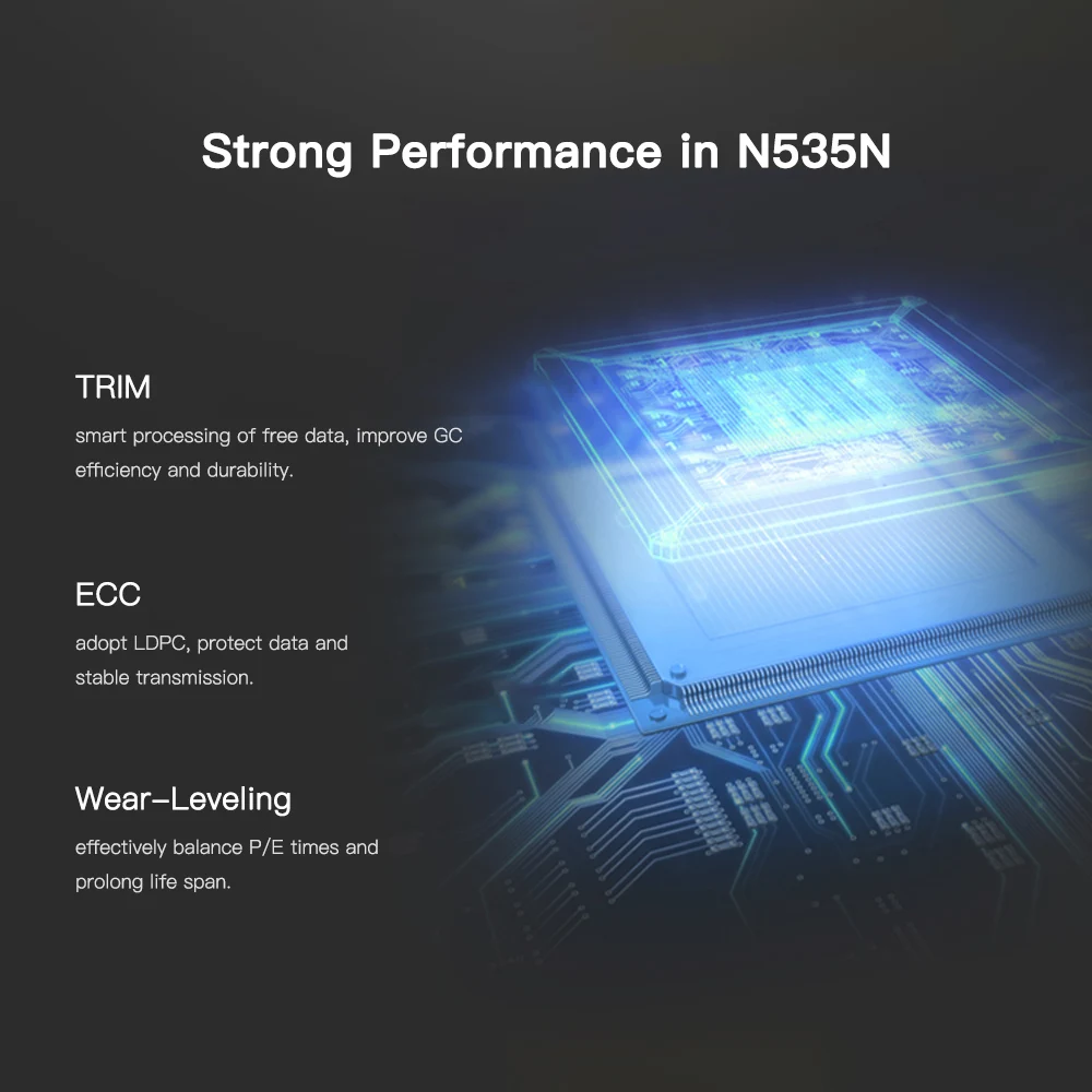 Твердотельный накопитель Netac N535N M.2 2280 SSD SATAIII 6 ГБ PCIe Gen3 3D MLC/TLC NAND Flash|Внутренние