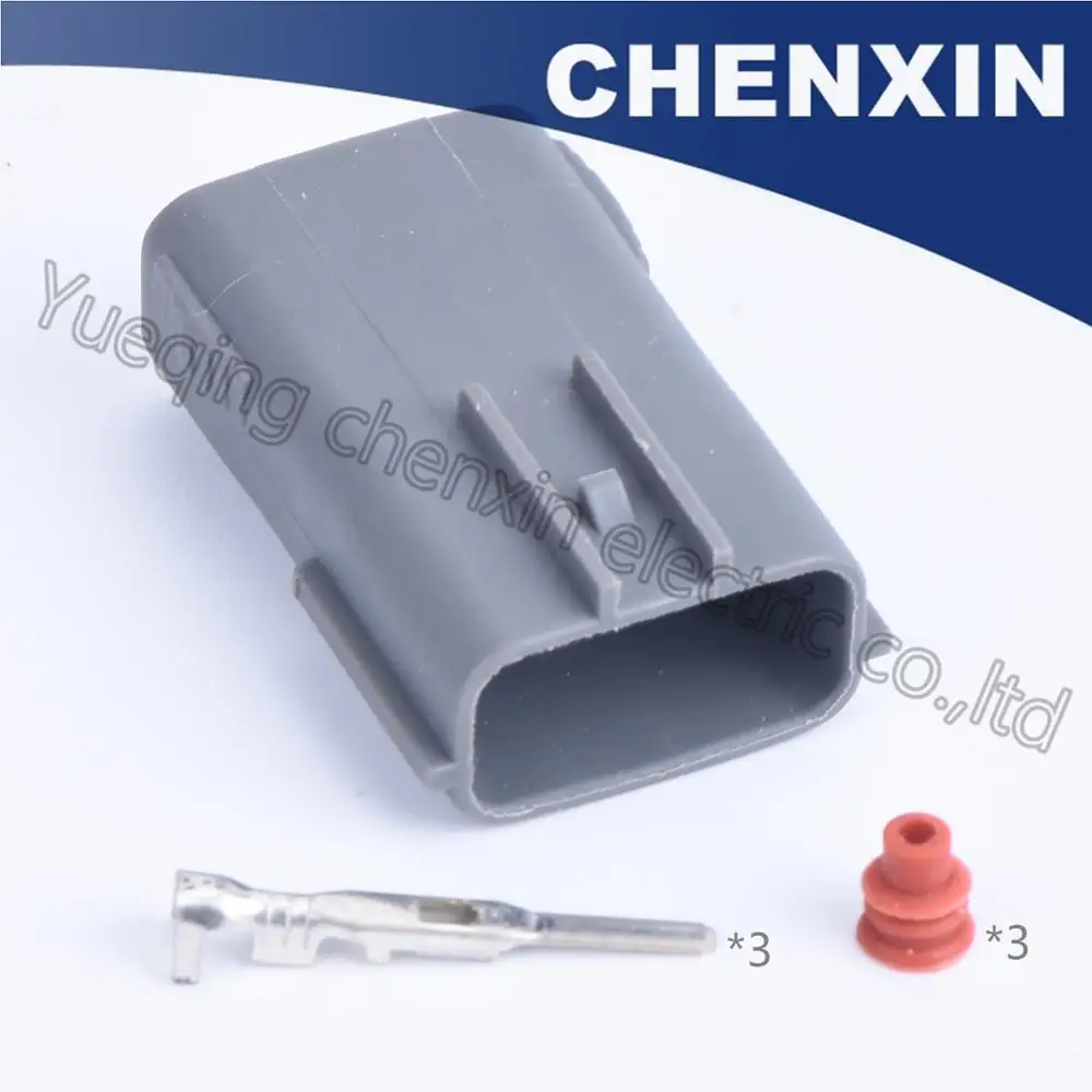 

Gray 3p ignition coil conector Kit Crimp Car sensor Plug 4-10 2.2 male DL 090 electrical connector 6195-0012