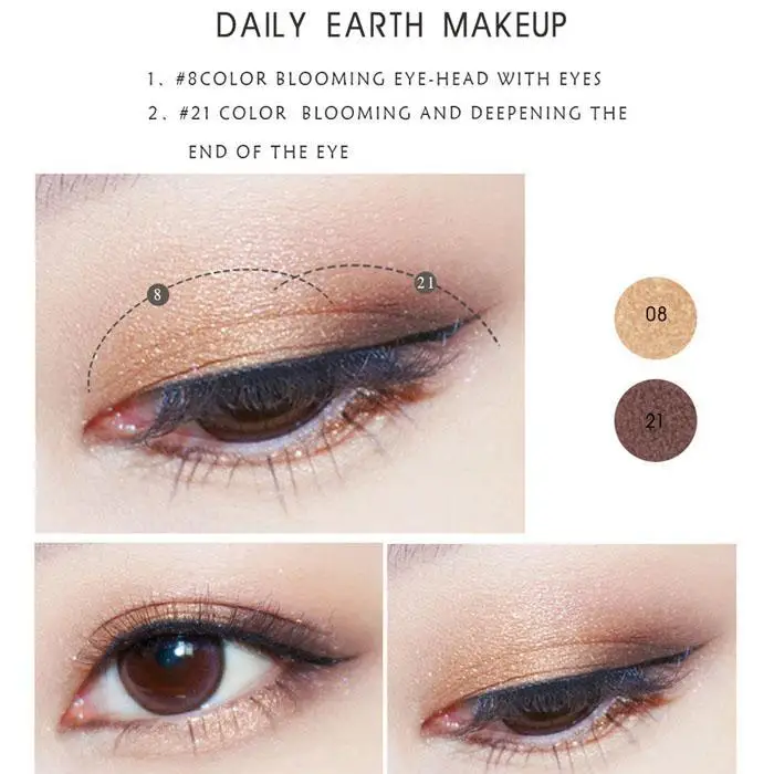 Professional 24 colors Matte Color Pigments Make Up Eye Shadow Glitter Waterproof Makeup Eyeshadow Palette |