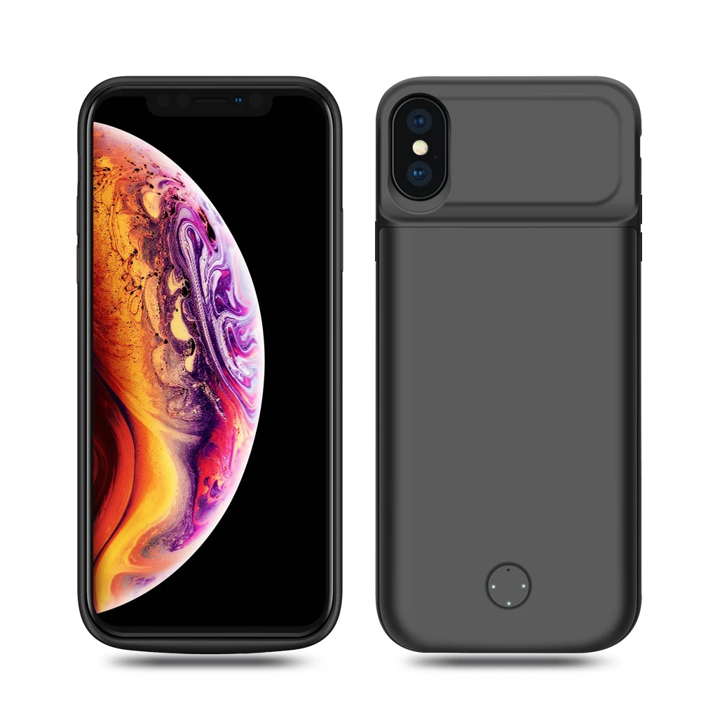 Для iPhone Xr/Xs Max 4000 мАч батарея зарядное устройство чехол для телефона тонкий