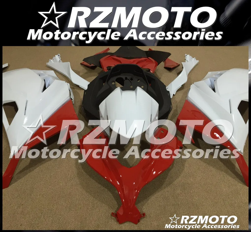 ABS обтекатель кузова комплект пригодный для Kawasaki Ninja300R 13 14 15 16 17 Ninja250R EX250 EX300 2013 2014