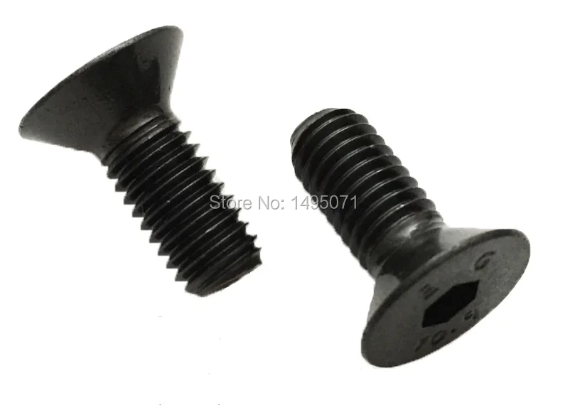 2 10 шт./лот DIN7991 Metric M8 Black Grade 9 потайная плоская головка из легированной стали