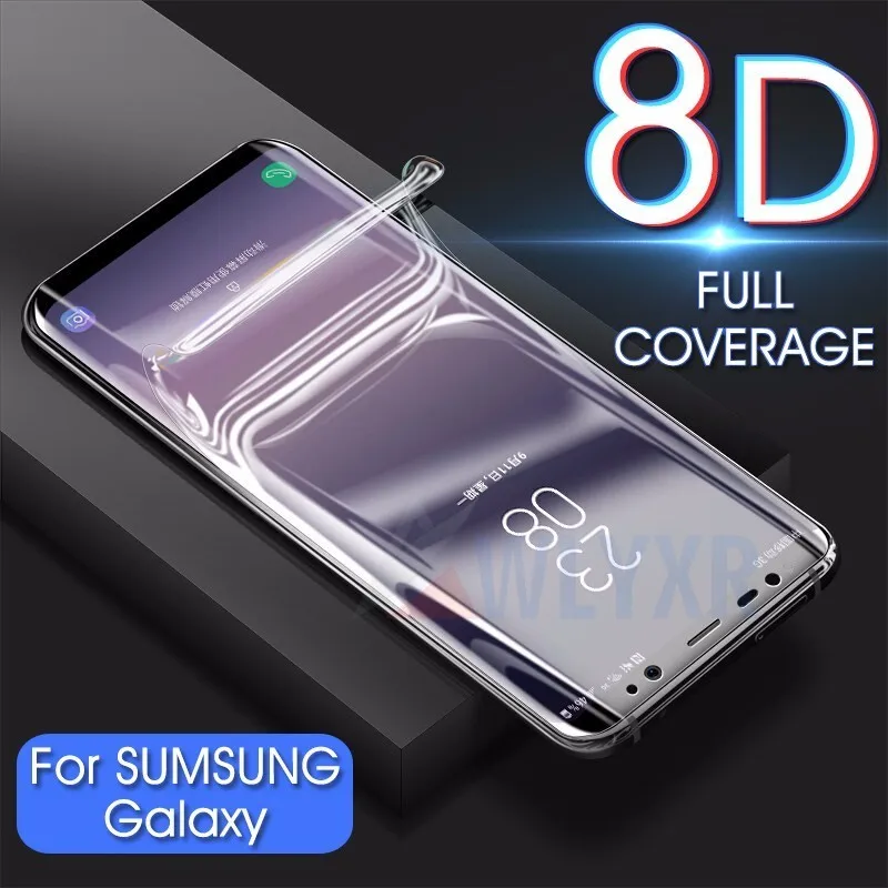 Изогнутая мягкая Гидрогелевая пленка 8D для Samsung Galaxy S8 S9 S10 Plus S10E S7 S6 edge Защита