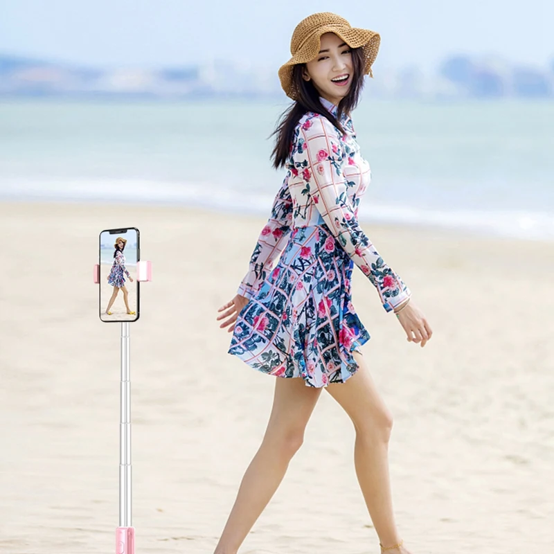 Portable Stretchable Mobile Phone Selfie Stick Holder Tripod Camera With A Wireless Bluetooth Remote Self-Timer | Электроника