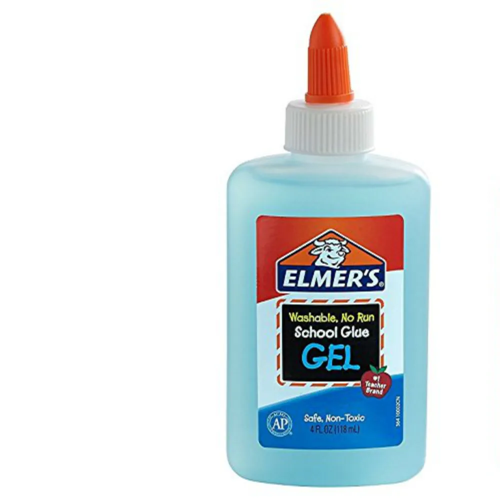 118 мл Elmer's моющийся школьный клей без запуска гель Elmers жидкий синие гелевые
