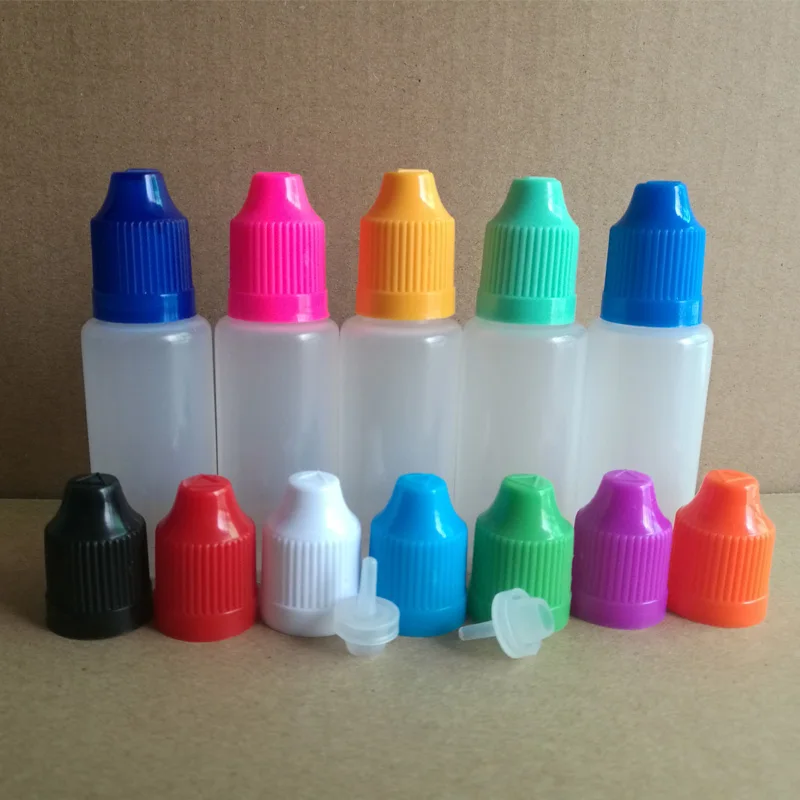 

1500pcs 20ml LDPE plastic dropper bottles With Childproof Cap, Empty Refillable bottles for E liquid Nail Gel