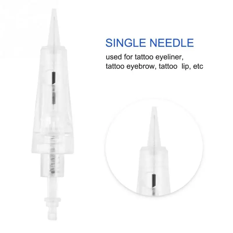 6 типов полуперманентных картриджей для тату бровей микро-иглы одноразовые