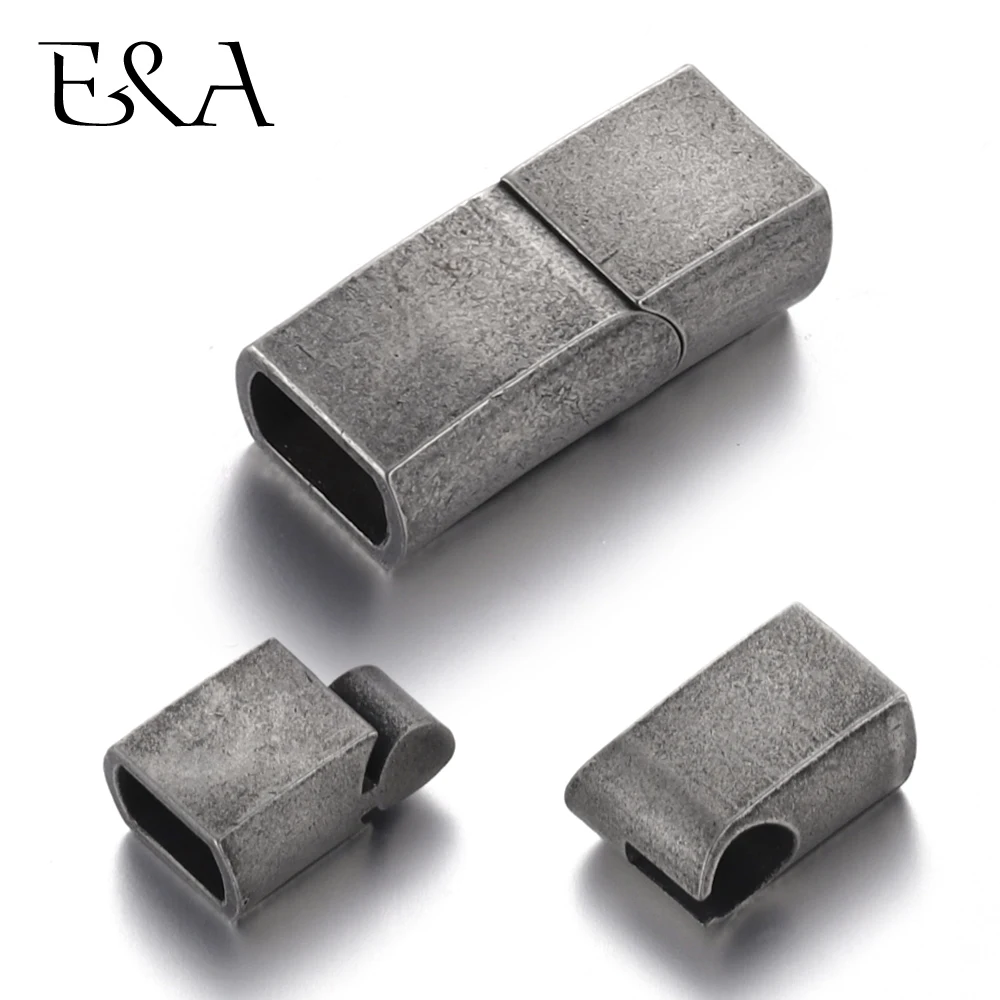 

Stainless Steel Magnetic Clasp Lividity Hole 8*5mm Leather Cord Clasps Magnet Buckle Bracelet Supplies for DIY Jewelry Making