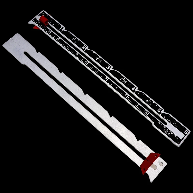 Линейка для шитья из алюминия и пластика измерительный прибор лоскутного