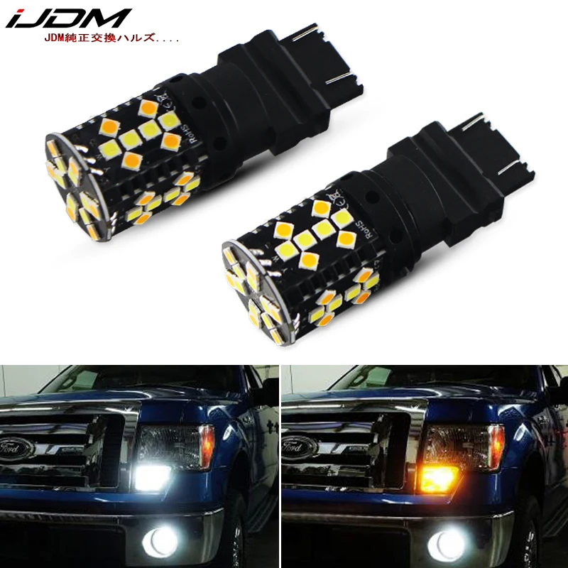 IJDM No Hyper Flash Car 3157 светодиодный Canbu P27/5 Вт P27/7 T25 светильник для Ford F-150 F-250 F-350 сигнала