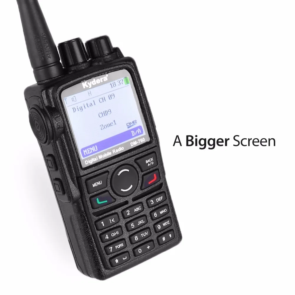 Kydera DM 760 цифровое радио DMR 400 480 МГц 2000 мАч UHF двухстороннее двухканальные рации Ham