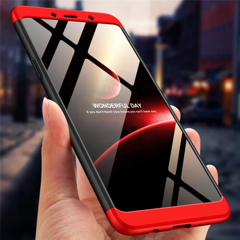 

For Samsung Galaxy A9 2018 A9S Case A920 360 Degree Protected Full Body Phone Case for Samsung A920F Shockproof Cover+Glass Film