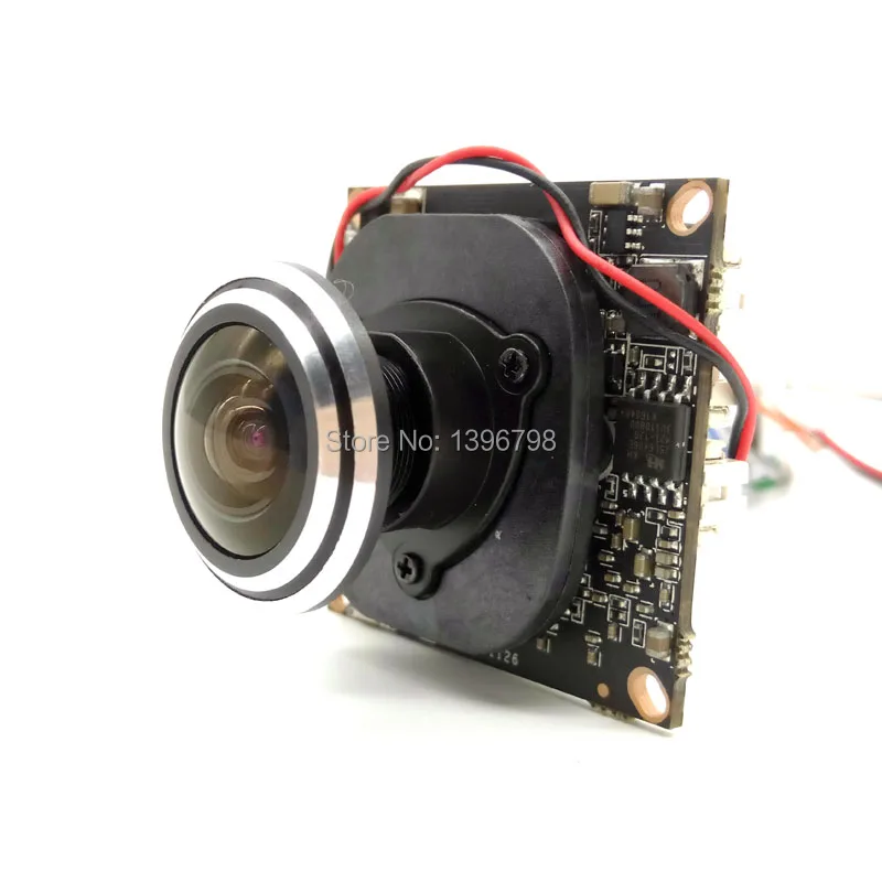 2MP H.264/H.265 IP камера модуль 1080P Мини CCTV 360 градусов широкоугольный Рыбий глаз