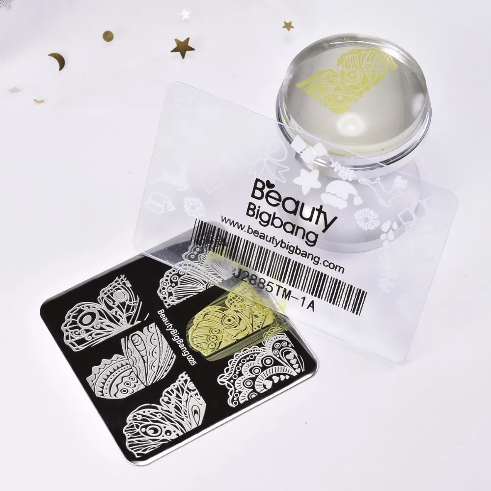 BeautyBigBang 10 шт. штамповочная пластина для ногтей скребок стемпинга Искусственный