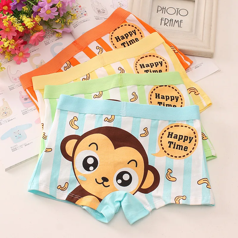 4 шт. хлопковые трусы боксеры для мальчиков подростков|panties boys|children's underwearkids