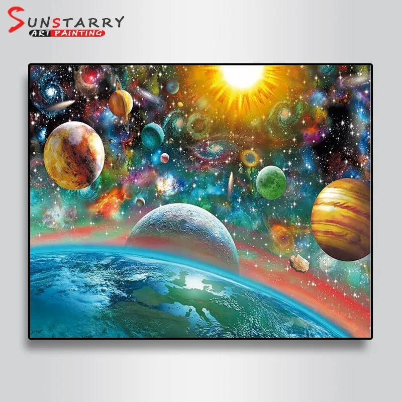 Sunstarry Алмазная вышивка Космическая Звезда DIY картина сценический 5D мозаика