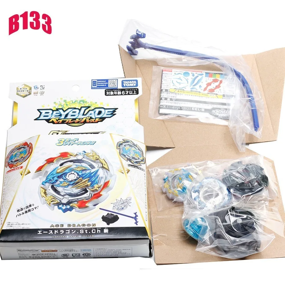 Takaratomy Beyblade burst B 133 Dx Starter Ace + rock gran Dragon. Стирка. Популярная коллекционная игрушка