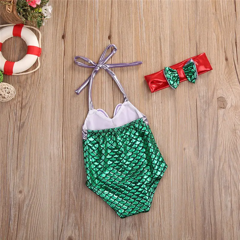 Pudcoco/Лидер продаж милые Боди Русалочки для маленьких девочек Модный Купальник