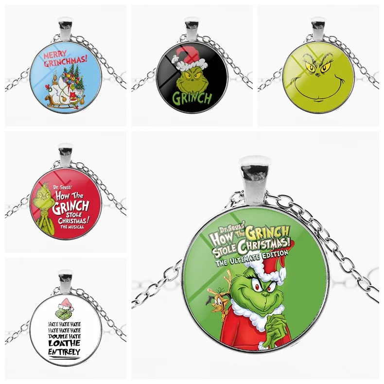 Grinch детское ожерелье 2018 Рождественский подарок для мальчиков и девочек с