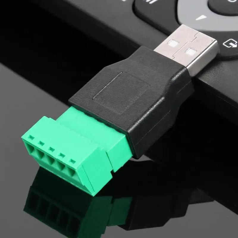 USB 2 0 штекер на 5pin винтовой разъем Apdater с защитным разъемом USB2.0