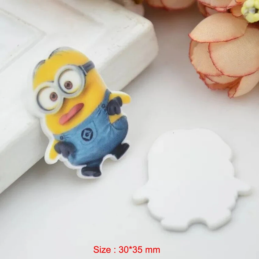 10 шт./лот мультфильм плоское заднее украшение из смолы DIY Кабошоны-аксессуары для