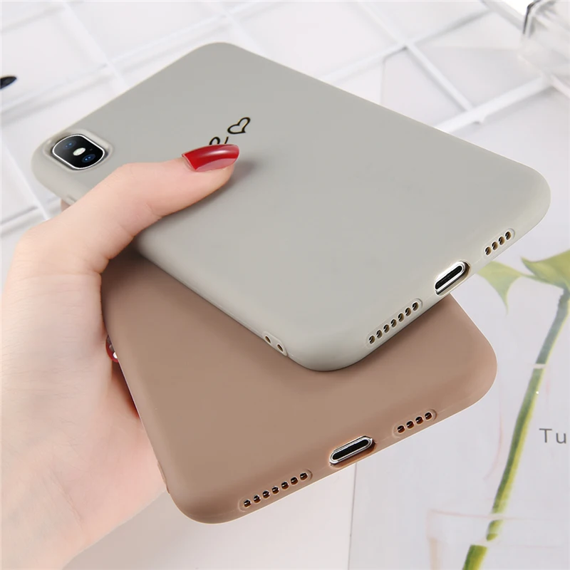 Lovebay чехол для телефона iPhone 6 6s 7 8 Plus X XR XS Max Модный милый мягкий ТПУ с надписью Love