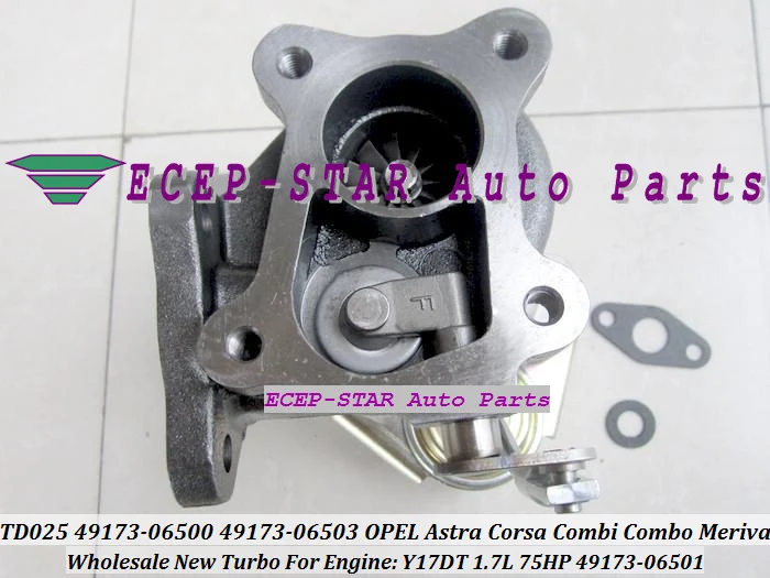 TD025 49173-06500 49173-06501 49173-06503 Турбокомпрессор для OPEL Astra G H Corsa C Combi Combo Meriva 99- Y17DT 1.7L 75HP