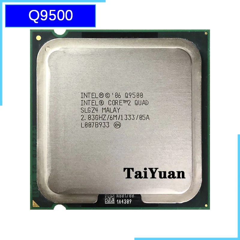 Процессор Intel Core 2 Quad Q9500 83 ГГц четырехъядерный ЦПУ 6 Мб 95 Вт 1333 LGA 775|Процессоры| |