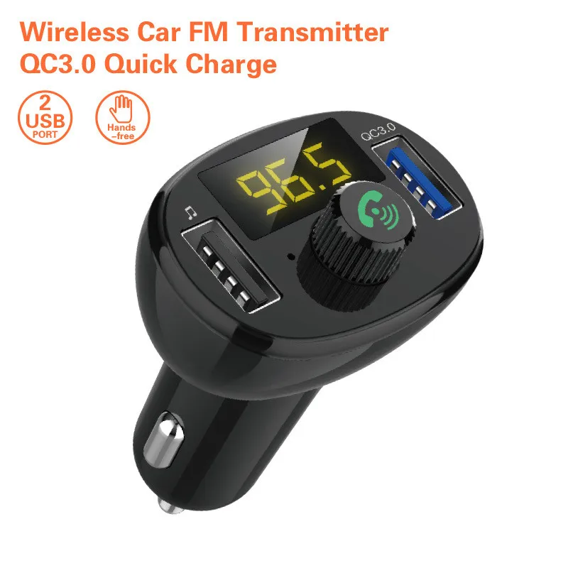 Автомобиль Bluetooth Mp3 плеер QC3.0 Usb fm передатчик Автомобильная электроника Handfree авто