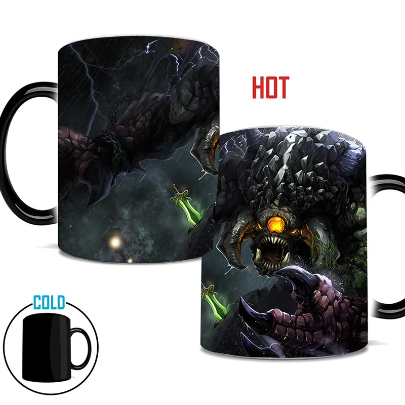 Кофейная кружка DOTA2 Roshan меняющая цвет чашка Чувствительная Керамическая чайная