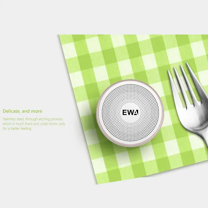 EWA портативный динамик для телефона/планшета/ПК мини беспроводной Bluetooth динамик металлический USB вход MP3 плеер