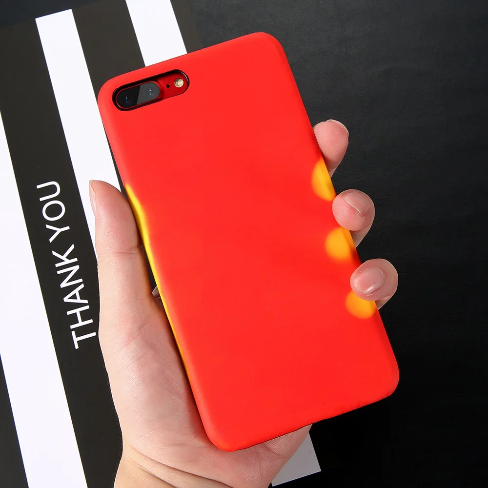 KISSCASE температурный чехол для iPhone 8 7 6 S Plus ультра тонкий телефон с тепловым
