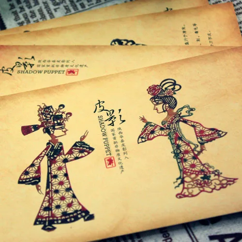 1 шт. Xi'an открытка тень Huaxian марионетка шааньси памятный подарок 8 шт.|Закладки