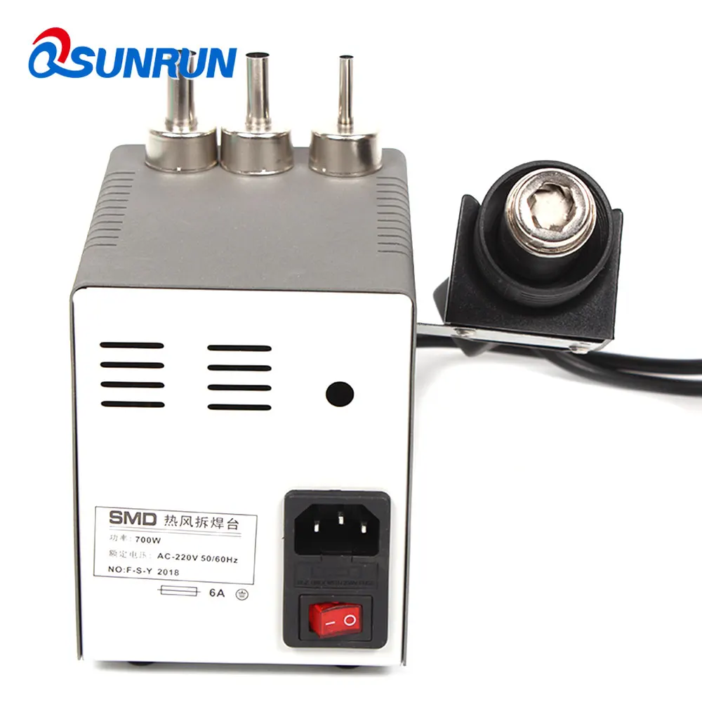 Фото QSUNRUN паяльная станция горячего воздуха 858D HAKIO SMD цифровая температура дисплей QSUNRUN паяльная станция горячего воздуха 858D HAKIO SMD цифровая температура дисплей