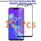 10 шт. для Asus Zenfone Max (M2) ZB632KL ZB633KL 9H твердость 2.5D полное покрытие закаленная Защитная стеклянная пленка для экрана