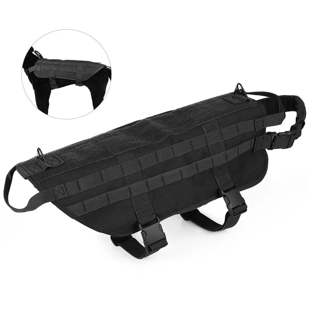 Тактический Жилет для собак тренировочный жилет с ручками в стиле милитари | Дом