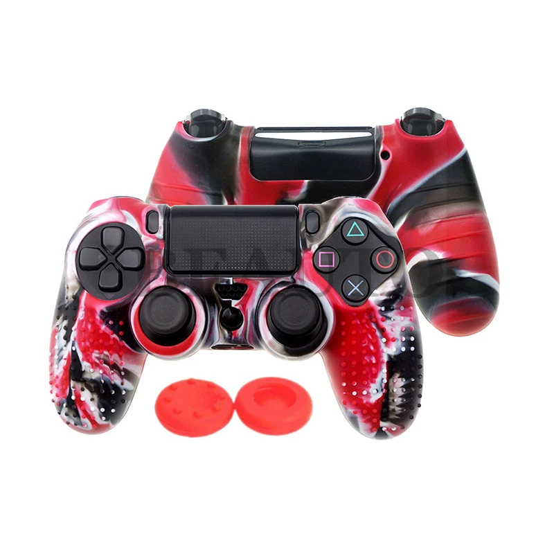 Для Dualshock Playstation 4 PS4 Slim Pro контроллер силиконовый чехол резиновый кожный колпачок
