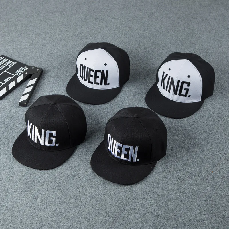 Шляпа KING QUEEN с вышивкой для пар головной убор полями в стиле хип хоп Весенняя