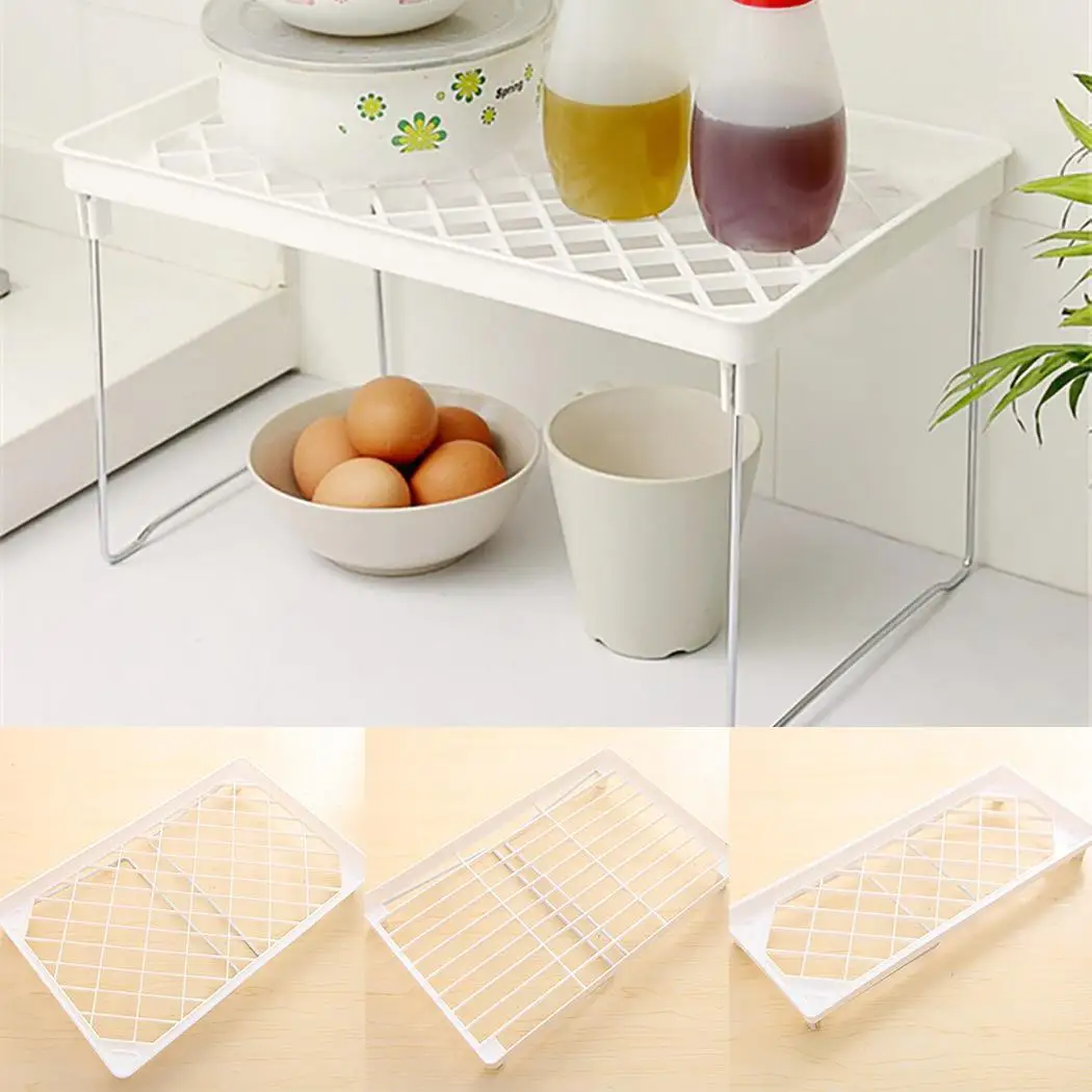 Портативный однослойный кухонный стеллаж Органайзер держатель кабинет ванная