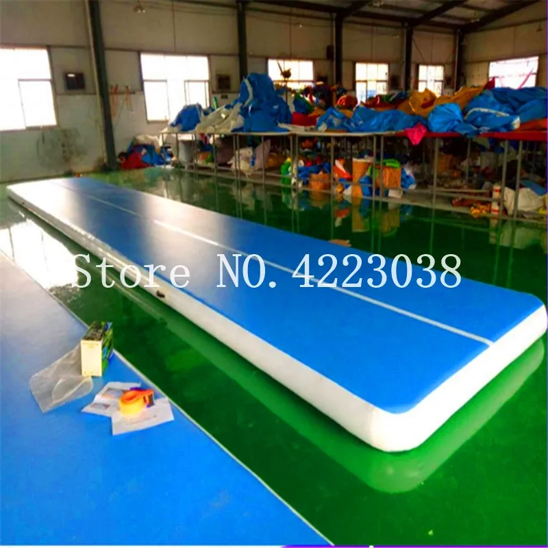 Скидка Воздушная дорожка 7x1x0,2 м, коврик для акробатики, надувной коврик для гимнастики, воздушный напольный коврик с воздушным насосом, бесплатная ...